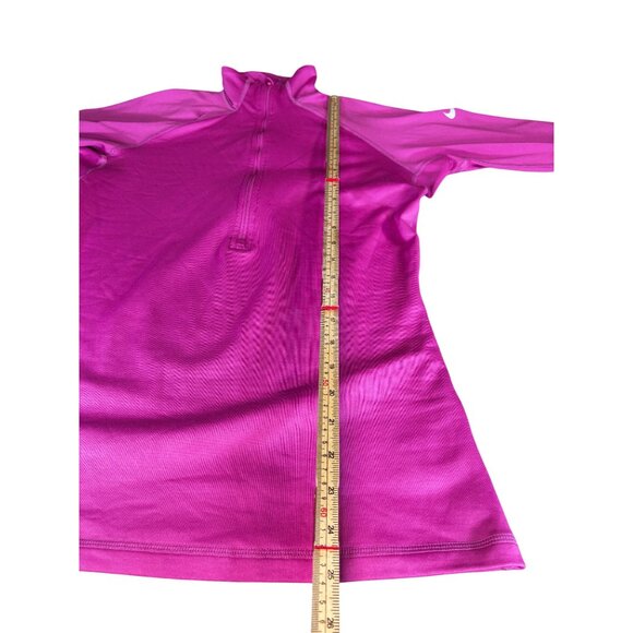 Nike Pro Womens Medium Long Sleeve Pink Pullover - Picture 9 of 10